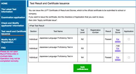 jlpt exam results